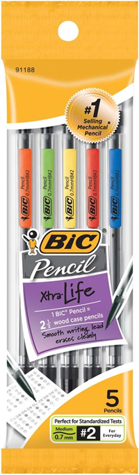 BIC Mechanical Pencils 5pk .7mm