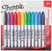 Sharpie Fine Tip Markers Assorted 12pk