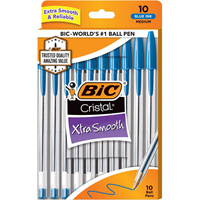 Bic Cristal Pens Xtra Smooth 10pk