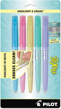 Frixion Pastel Highlighters 5pk
