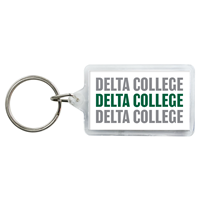 Delta College Rectangle Key Tag