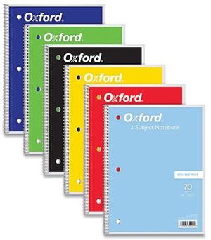 Oxford 1 Subject Notebook - main view