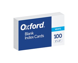 3x5 Unruled Index Cards - main view