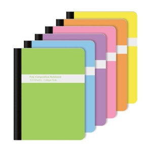 College Ruled Notebook in Pastel, Poly Cover - main view