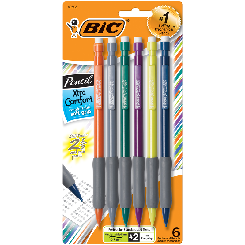 Bic Xtra Comfort .7mm Pencils 6pk | Delta College Bookstore