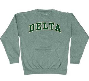 Pocket Crew Sweatshirt with Applique - main view
